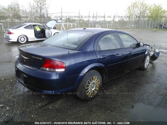 1C3EL56R46N248199 - 2006 CHRYSLER SEBRING TOURING BLUE photo 4