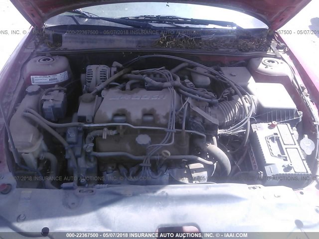 1G2NF52E23C237817 - 2003 PONTIAC GRAND AM SE1 RED photo 10