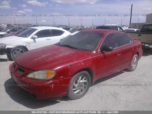 1G2NF52E23C237817 - 2003 PONTIAC GRAND AM SE1 RED photo 2