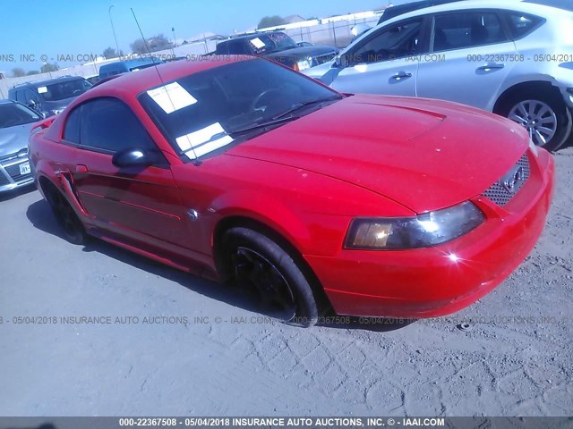 1FAFP40624F173545 - 2004 FORD MUSTANG RED photo 1