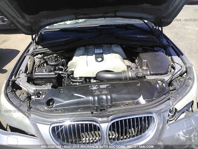 WBANB33544B113112 - 2004 BMW 545 I GRAY photo 10