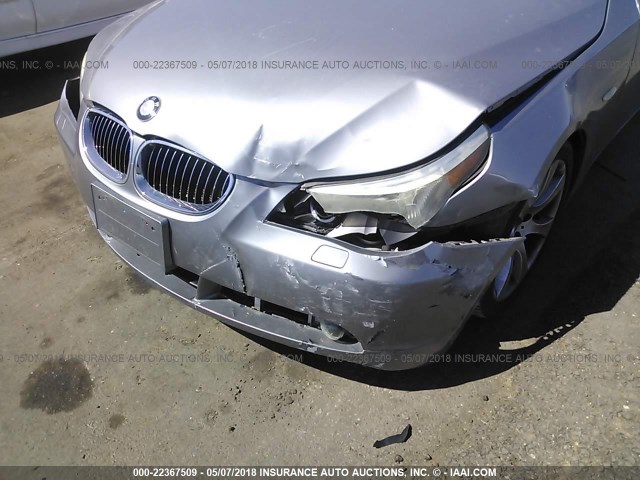 WBANB33544B113112 - 2004 BMW 545 I GRAY photo 6