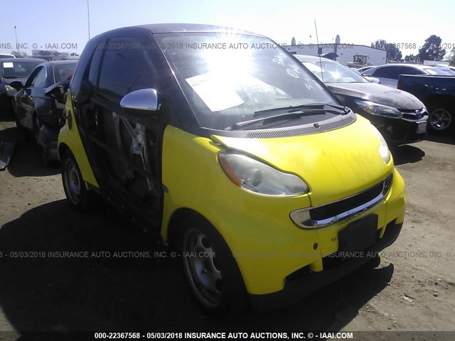 WMEEJ3BA9AK366508 - 2010 SMART FORTWO PURE/PASSION YELLOW photo 1