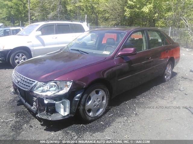 4T1BF28B73U279383 - 2003 TOYOTA AVALON XL/XLS BURGUNDY photo 2