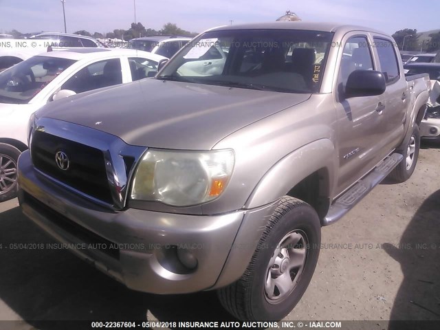 3TMJU62N55M003789 - 2005 TOYOTA TACOMA DOUBLE CAB PRERUNNER GOLD photo 2