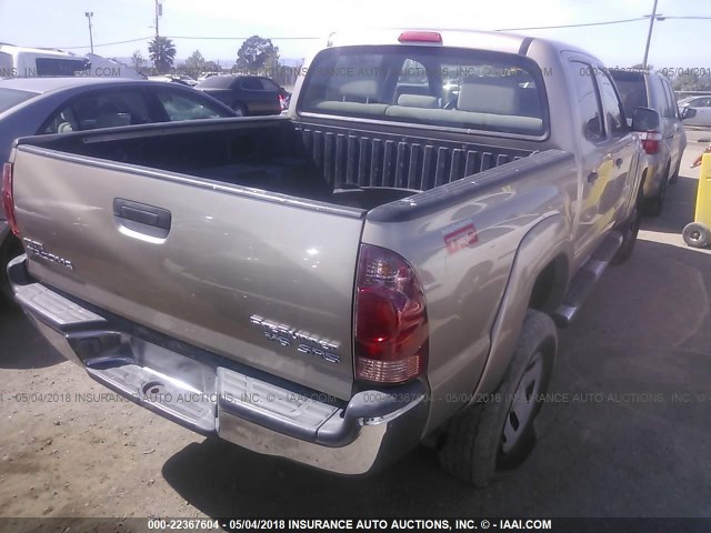 3TMJU62N55M003789 - 2005 TOYOTA TACOMA DOUBLE CAB PRERUNNER GOLD photo 4