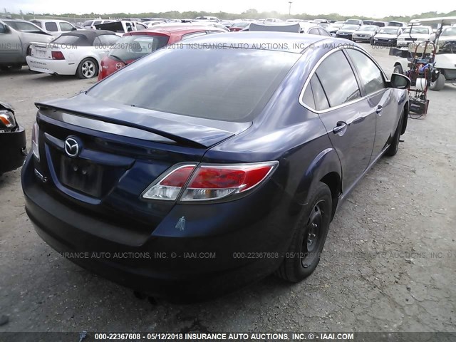 1YVHZ8BH8A5M04558 - 2010 MAZDA 6 I BLUE photo 4