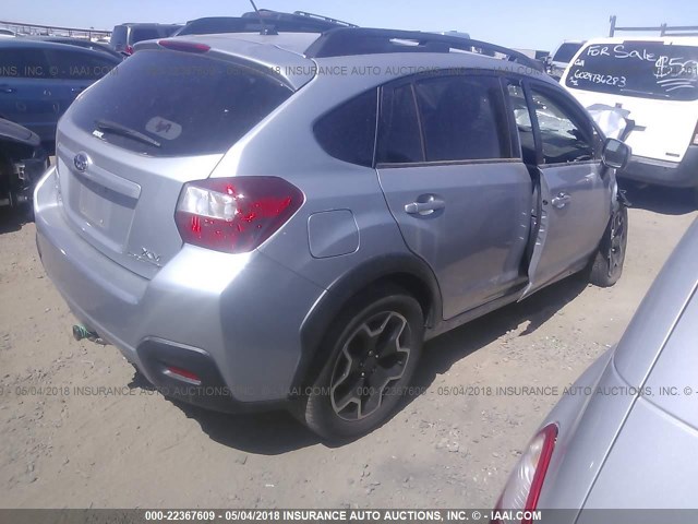 JF2GPACCXD2841289 - 2013 SUBARU XV CROSSTREK 2.0 PREMIUM Light Blue photo 4