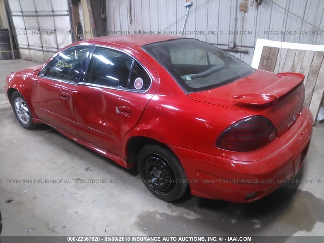 1G2NF52E54M622445 - 2004 PONTIAC GRAND AM SE1 RED photo 3