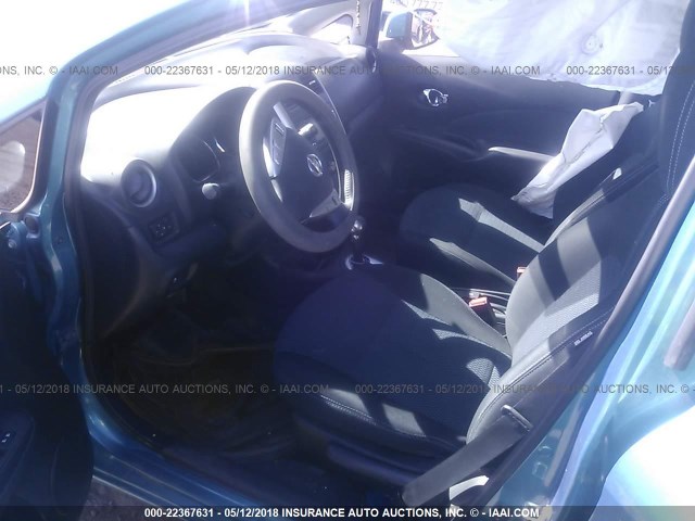 3N1CE2CP1EL412945 - 2014 NISSAN VERSA NOTE S/S PLUS/SV/SL TEAL photo 5