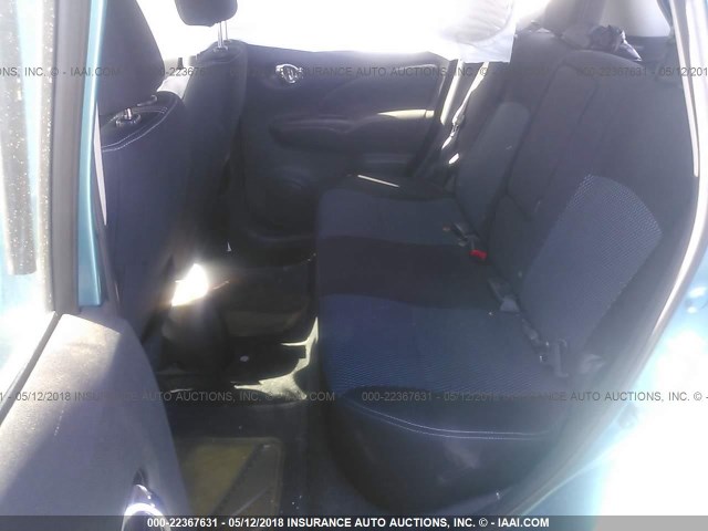 3N1CE2CP1EL412945 - 2014 NISSAN VERSA NOTE S/S PLUS/SV/SL TEAL photo 8