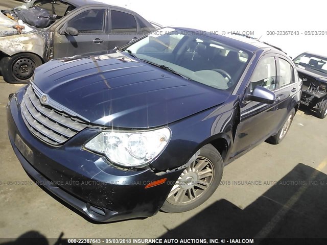 1C3LC46K67N512397 - 2007 CHRYSLER SEBRING Dark Blue photo 2