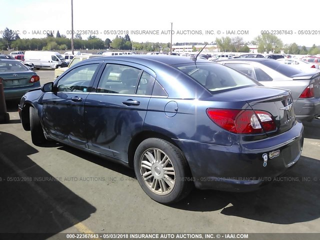 1C3LC46K67N512397 - 2007 CHRYSLER SEBRING Dark Blue photo 3