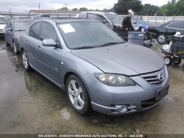 JM1BK323841153835 - 2004 MAZDA 3 S GRAY photo 1