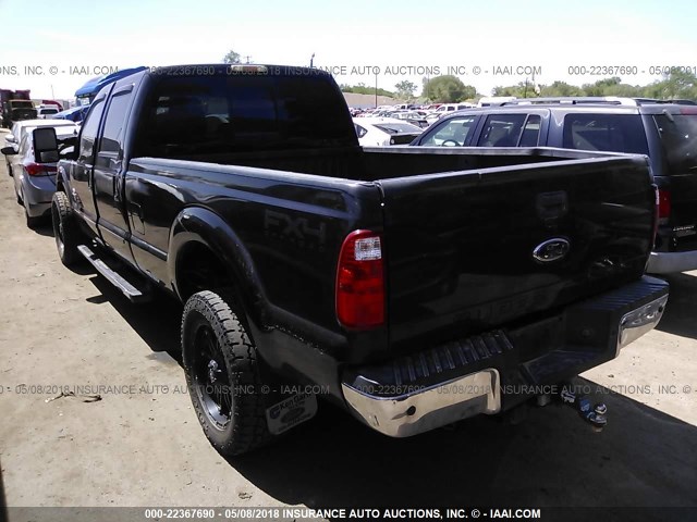 1FT8W3BT8BEB88475 - 2011 FORD F350 SUPER DUTY BLACK photo 3