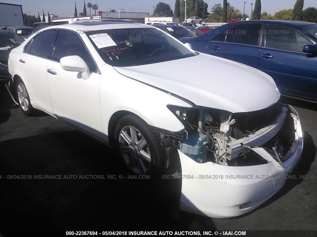 JTHBJ46G372127050 - 2007 LEXUS ES 350 WHITE photo 1