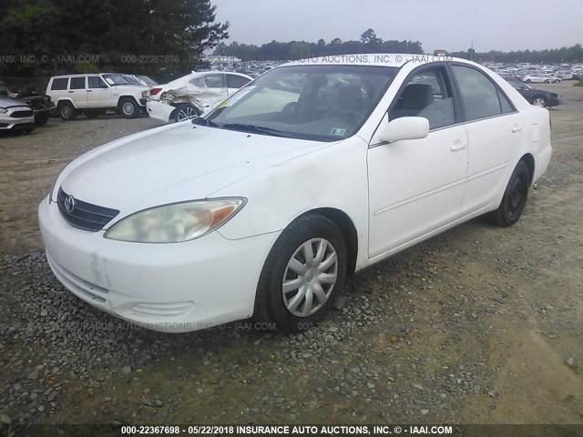 4T1BE30K14U363723 - 2004 TOYOTA CAMRY LE/XLE/SE WHITE photo 2