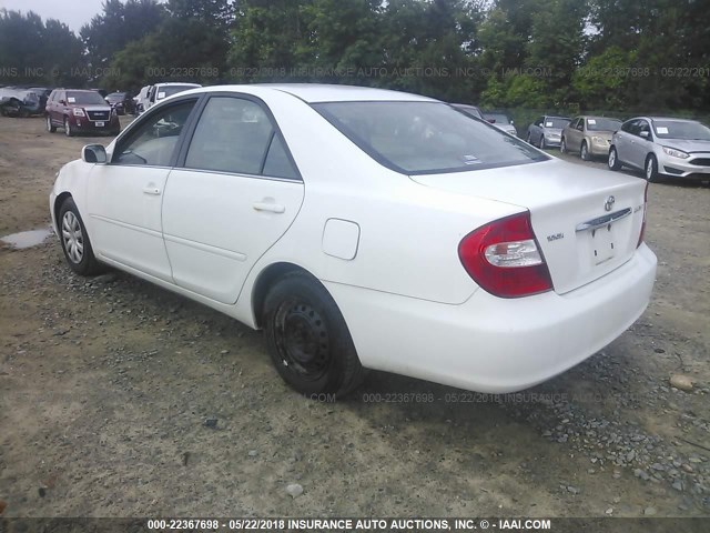 4T1BE30K14U363723 - 2004 TOYOTA CAMRY LE/XLE/SE WHITE photo 3