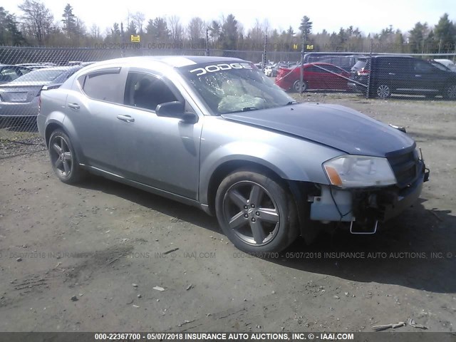 1B3LC56R38N217856 - 2008 DODGE AVENGER SXT GRAY photo 1