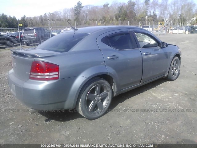 1B3LC56R38N217856 - 2008 DODGE AVENGER SXT GRAY photo 4