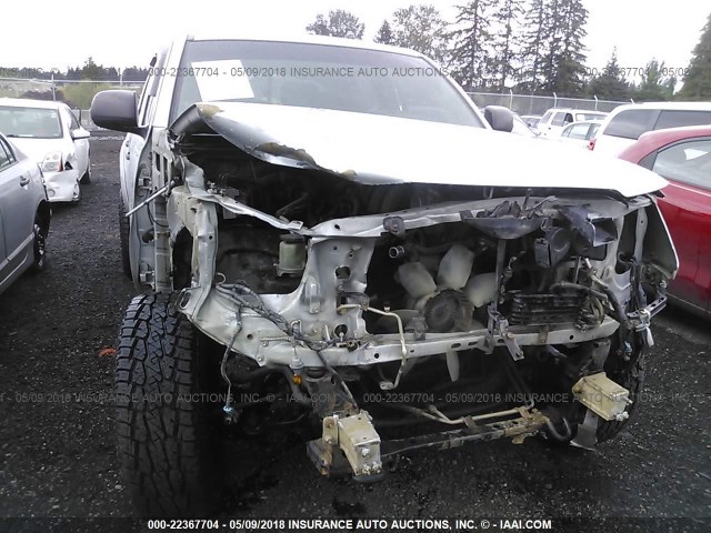 5TELU42N36Z151019 - 2006 TOYOTA TACOMA DOUBLE CAB ვერცხლისფერი ფოტო 6