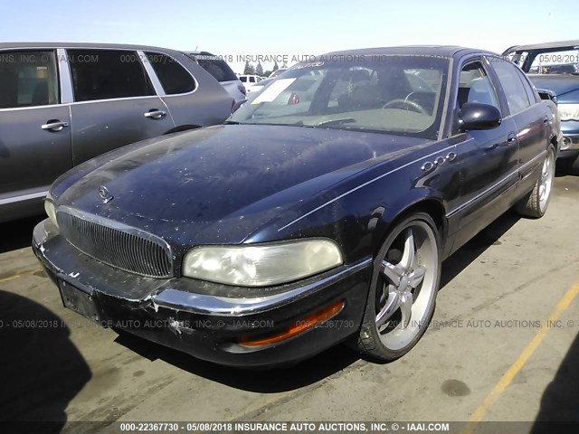 1G4CW52K0X4646743 - 1999 BUICK PARK AVENUE  BLUE photo 2