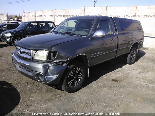 5TBKT44194S444662 - 2004 TOYOTA TUNDRA SR5 GRAY photo 2