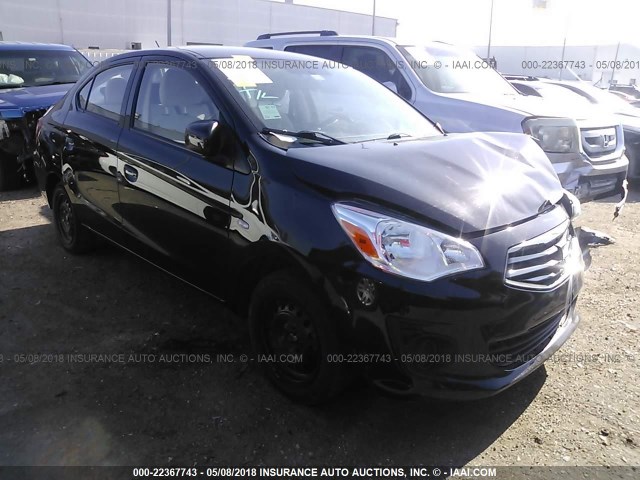 ML32F3FJ5HHF07097 - 2017 MITSUBISHI MIRAGE G4 ES შავი ფოტო 1