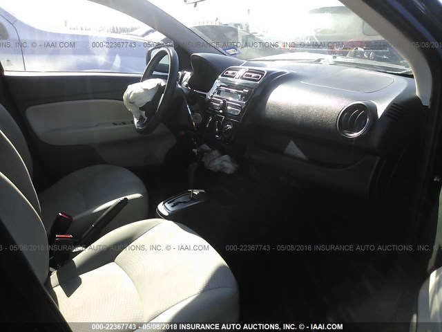 ML32F3FJ5HHF07097 - 2017 MITSUBISHI MIRAGE G4 ES შავი ფოტო 5