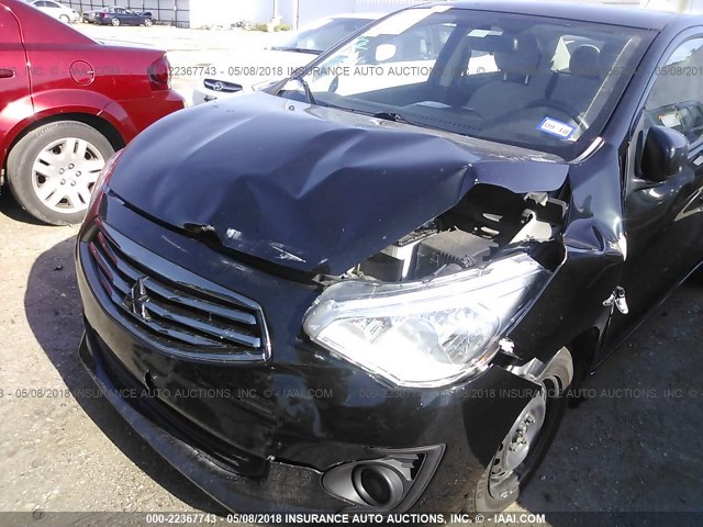 ML32F3FJ5HHF07097 - 2017 MITSUBISHI MIRAGE G4 ES შავი ფოტო 6