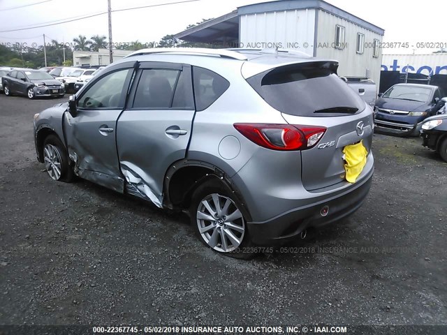 JM3KE2CY6F0477782 - 2015 MAZDA CX-5 TOURING SILVER photo 3