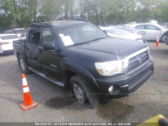 5TELU42N47Z329909 - 2007 TOYOTA TACOMA DOUBLE CAB შავი ფოტო 1