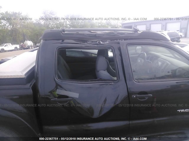 5TELU42N47Z329909 - 2007 TOYOTA TACOMA DOUBLE CAB BLACK photo 6