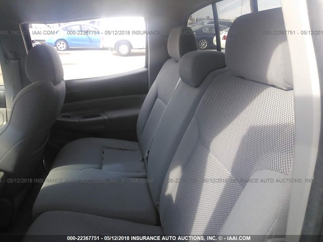 5TELU42N47Z329909 - 2007 TOYOTA TACOMA DOUBLE CAB შავი ფოტო 8