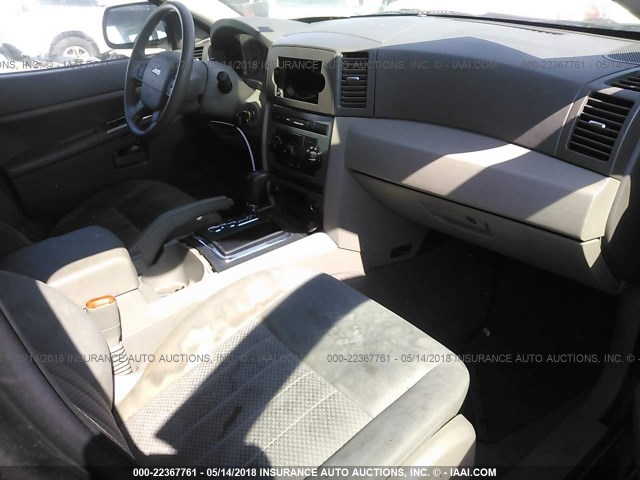 1J4GR48K15C614704 - 2005 JEEP GRAND CHEROKEE LAREDO/COLUMBIA/FREEDOM 黑色 照片 5