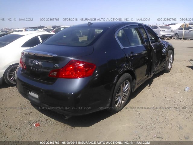 JN1CV6AP3BM302961 - 2011 INFINITI G37 SPORT BLACK photo 4