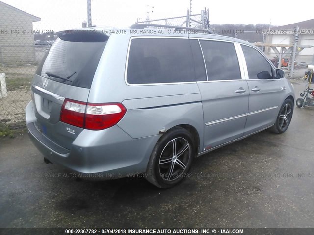 5FNRL38837B061476 - 2007 HONDA ODYSSEY TOURING GRAY photo 4