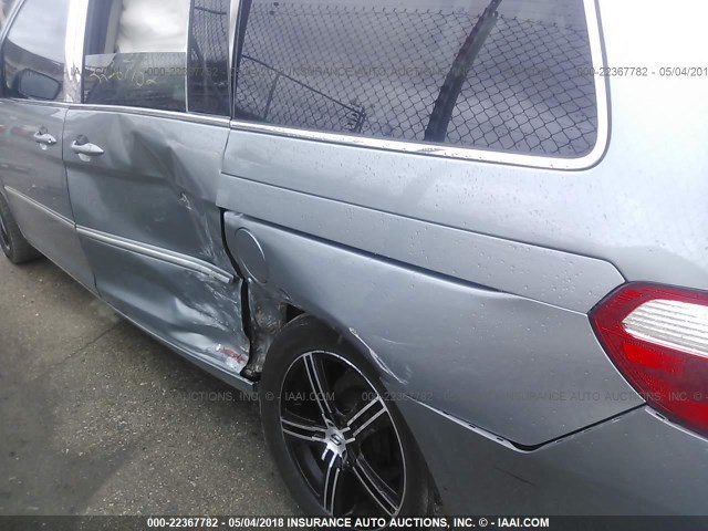 5FNRL38837B061476 - 2007 HONDA ODYSSEY TOURING GRAY photo 6