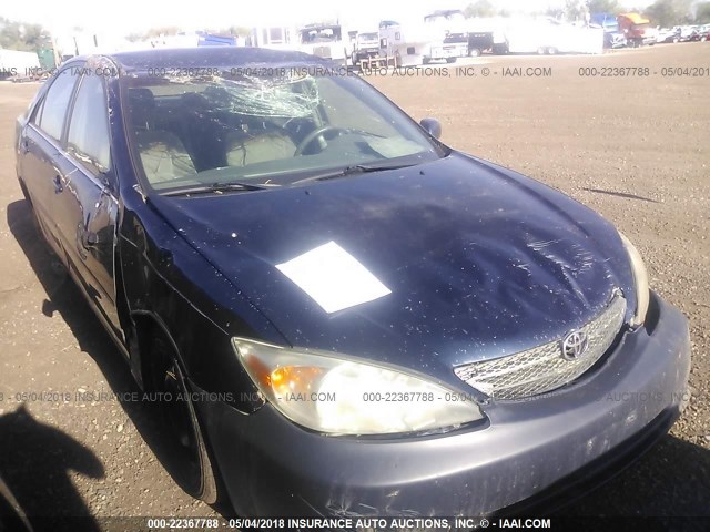 4T1BE32K62U501427 - 2002 TOYOTA CAMRY LE/XLE/SE BLUE photo 6