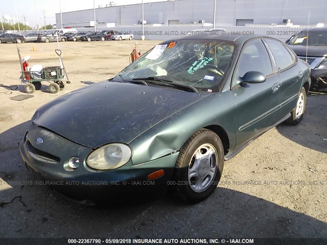 1FALP52U9TG103926 - 1996 FORD TAURUS GL GREEN photo 2