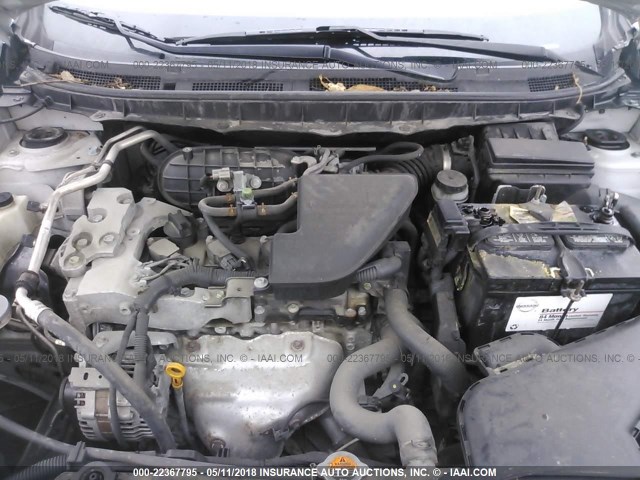 JN8AS58T69W044688 - 2009 NISSAN ROGUE S/SL SILVER photo 10