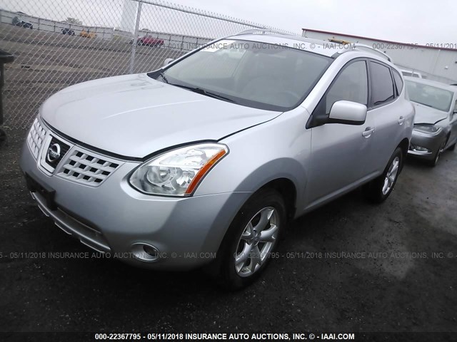 JN8AS58T69W044688 - 2009 NISSAN ROGUE S/SL SILVER photo 2