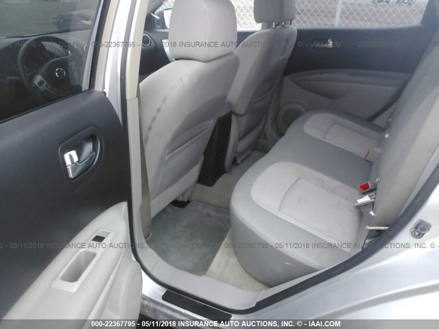 JN8AS58T69W044688 - 2009 NISSAN ROGUE S/SL SILVER photo 8