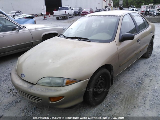 1G1JF5247X7247848 - 1999 CHEVROLET CAVALIER LS GOLD photo 2