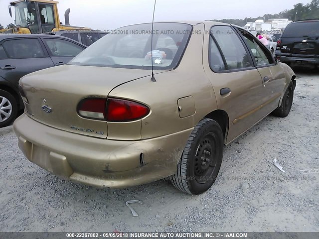 1G1JF5247X7247848 - 1999 CHEVROLET CAVALIER LS GOLD photo 4