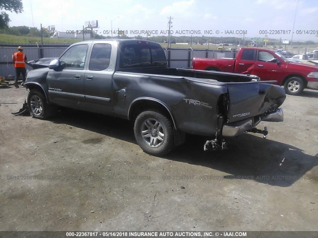 5TBRT34163S439541 - 2003 TOYOTA TUNDRA ACCESS CAB SR5 GRAY photo 3