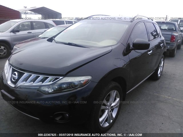 JN8AZ18W19W157849 - 2009 NISSAN MURANO S/SL/LE BLACK photo 2