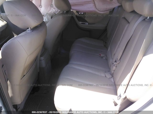 JN8AZ08W96W516998 - 2006 NISSAN MURANO SL/SE/S WHITE photo 8