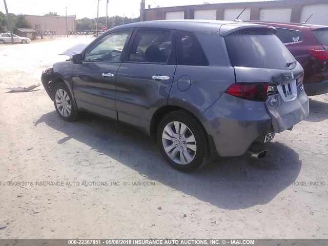 5J8TB2H55CA002846 - 2012 ACURA RDX TECHNOLOGY GRAY photo 3