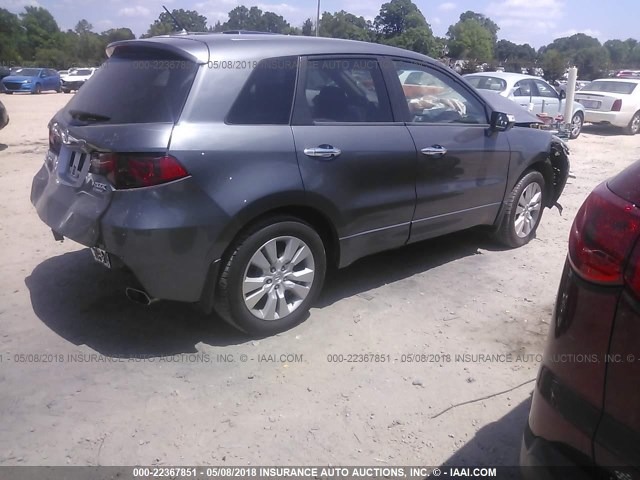 5J8TB2H55CA002846 - 2012 ACURA RDX TECHNOLOGY GRAY photo 4